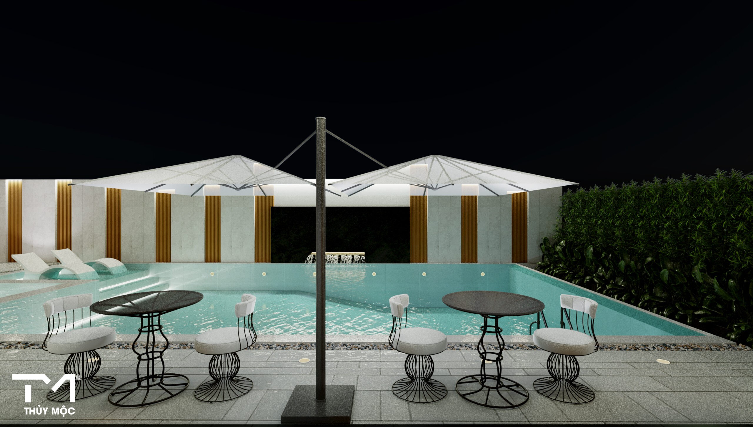 Hướng đặt bể bơi