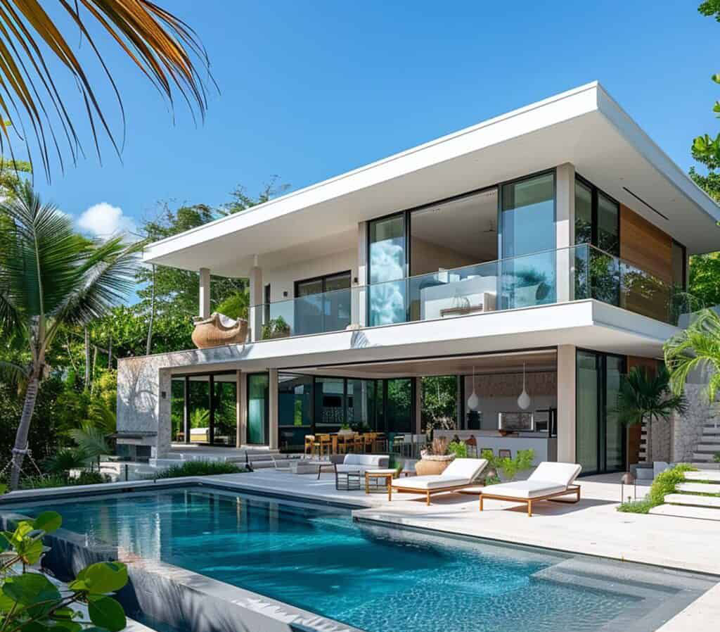 Tổng quan về hồ bơi villa nhà mẫu Sycamore