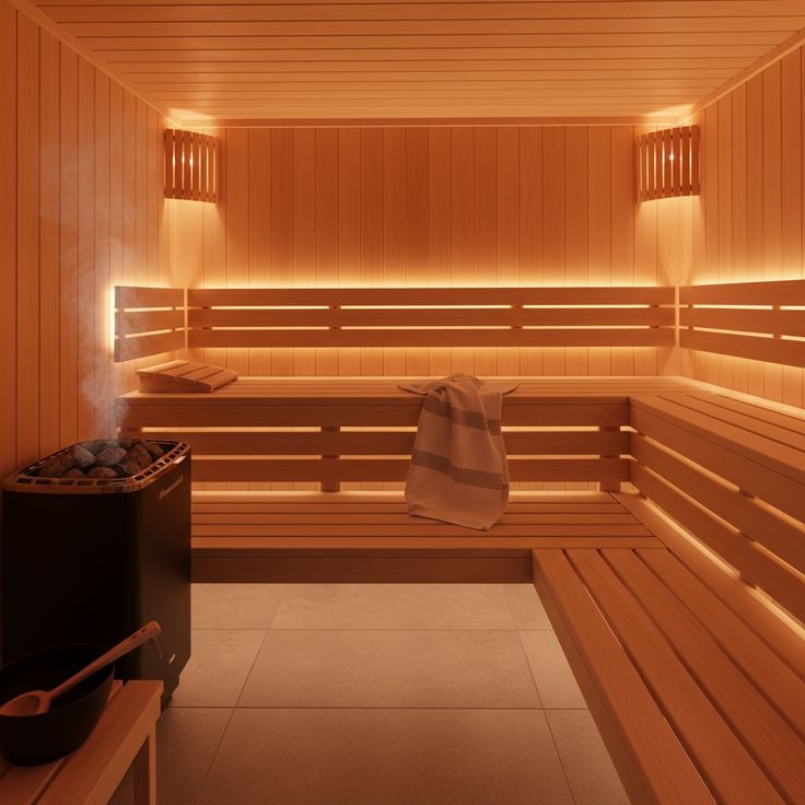 Thi công phòng xông hơi khô cao cấp bằng máy tháp Sawo