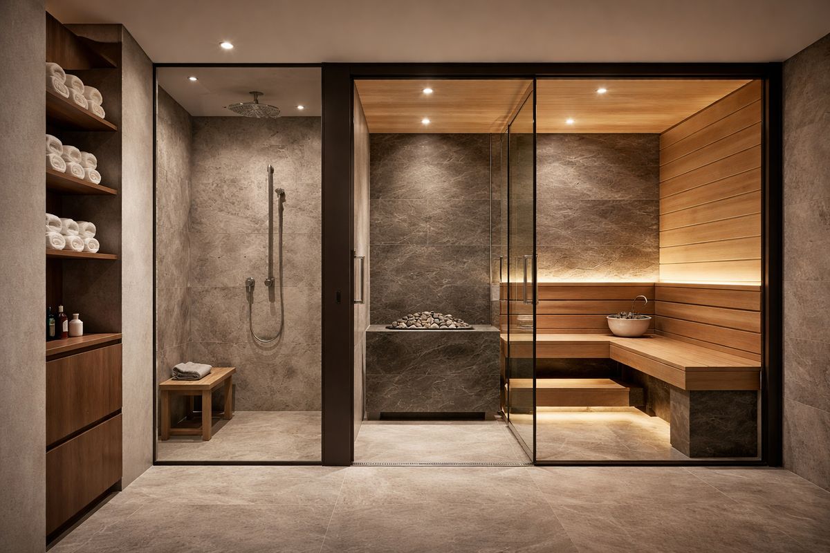 Thiết kế, thi công phòng xông hơi spa tại Nha Trang