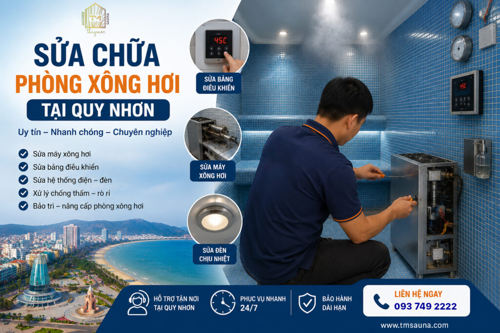 Sửa Phòng Xông Hơi tại Quy Nhơn