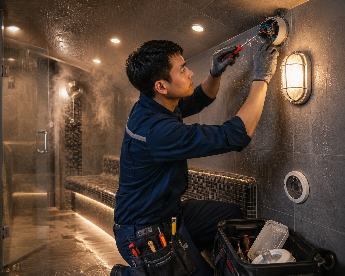 Các Hạng Mục Sửa Chữa Phòng Xông Hơi Tại TM Co